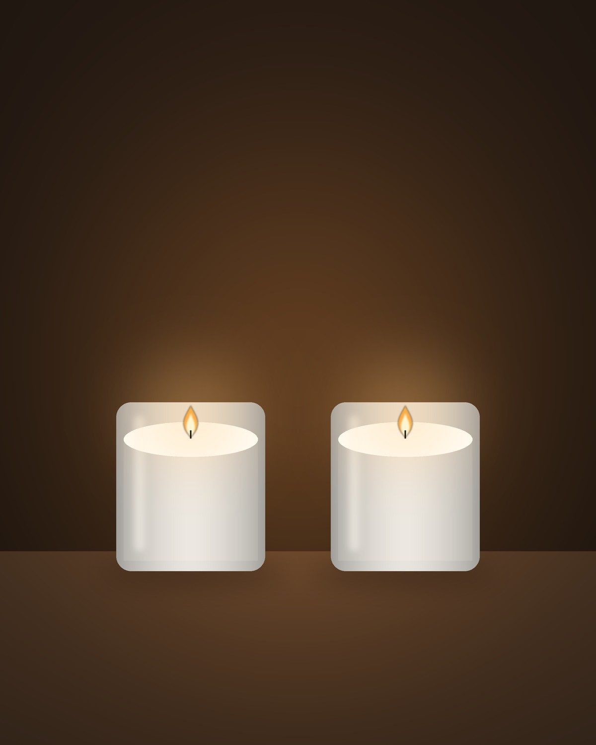 Frosted Votive Pair (illustration)