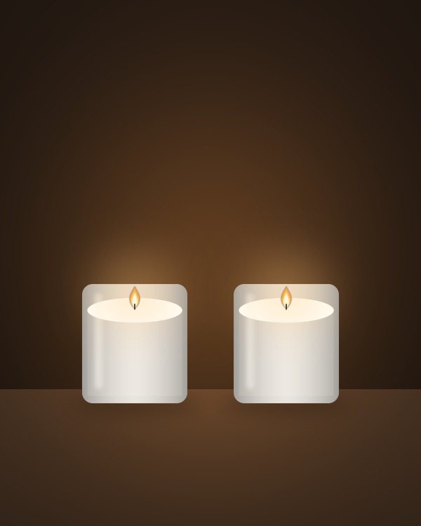 Frosted Votive Pair (illustration)