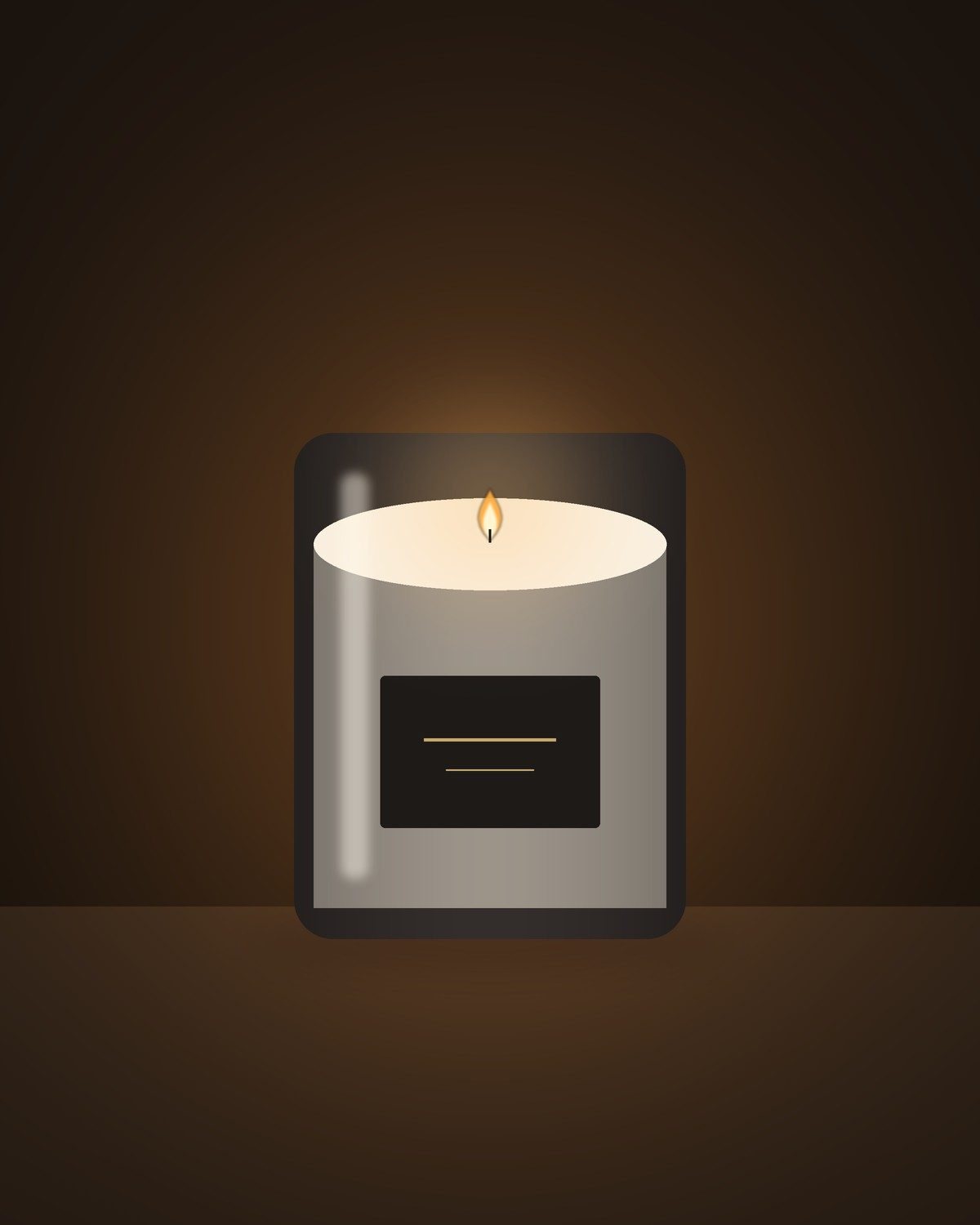Noir Jar Candle (illustration)