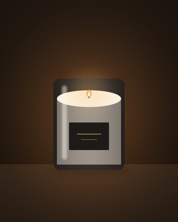Noir Jar Candle (illustration)